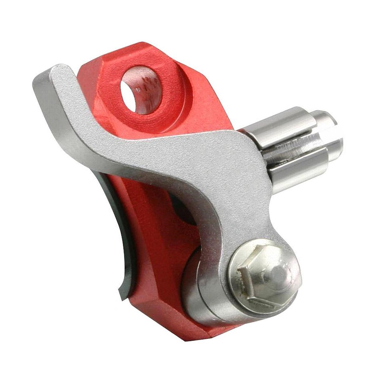 Zeta Handlebar Clamp  with hot start lever, red