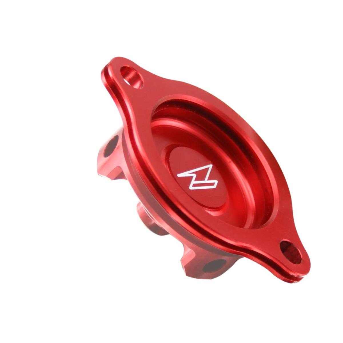 Zeta Oil Filter Cover  Red, Kawasaki KXF 450 06-15