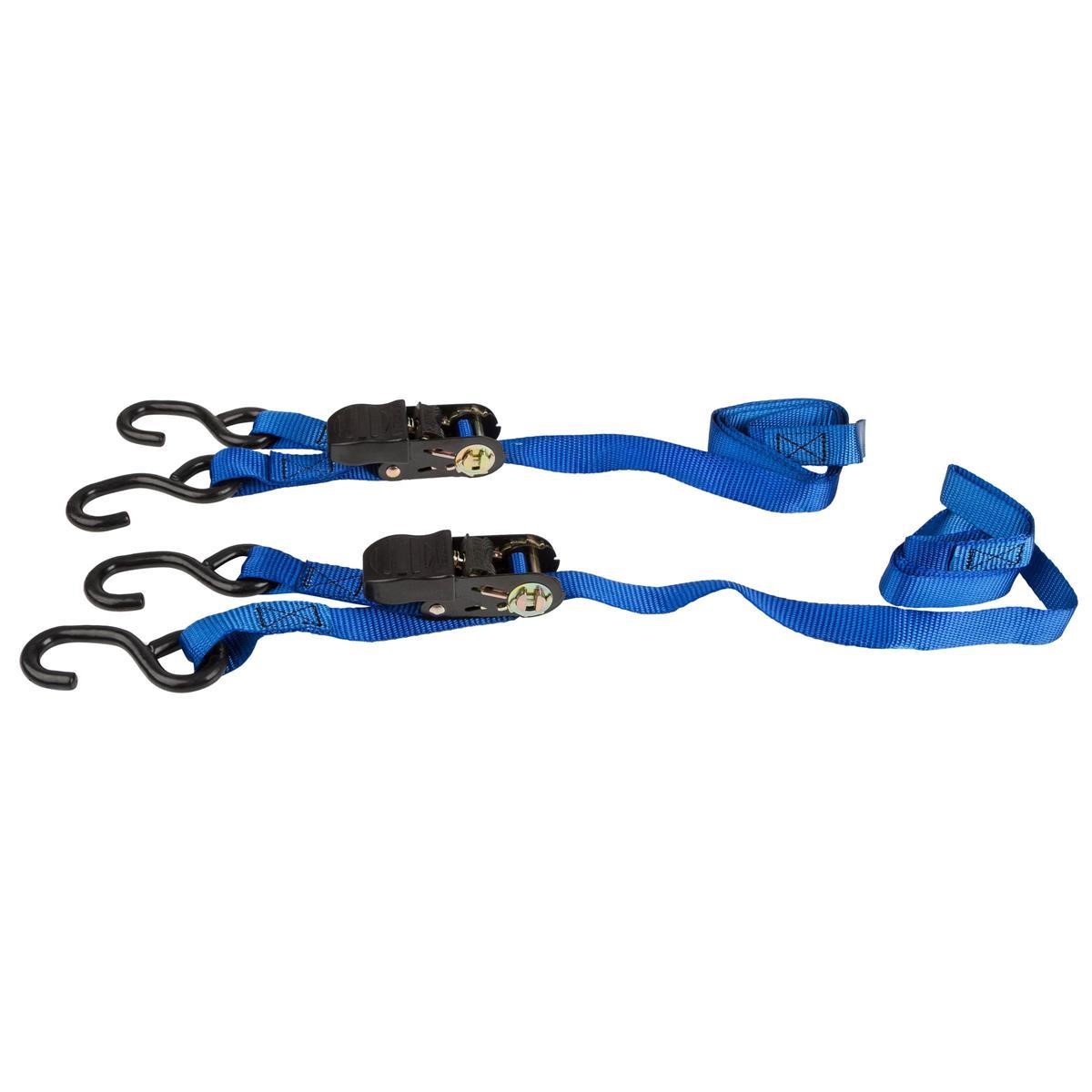 DRC Strap  With Hooks and Ratchet, 2 Pieces, Blue