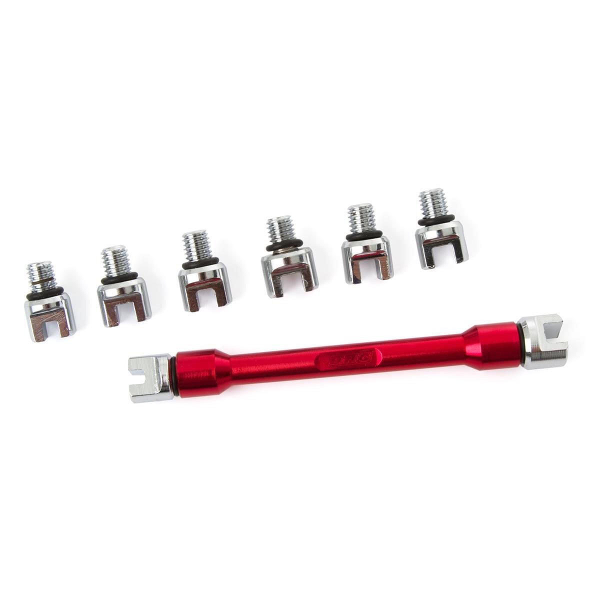 DRC Spoke Wrench  Red, 4.0 - 6.2 mm