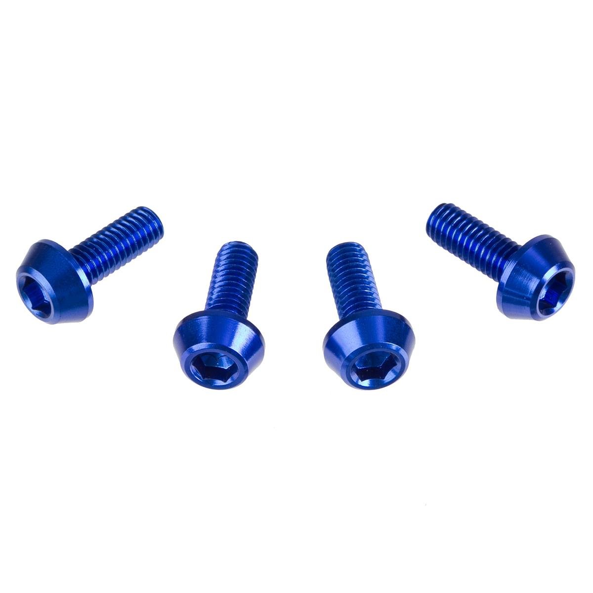DRC Inner Hex Bolts  M6 x 16 mm, Blue, Pack of 4