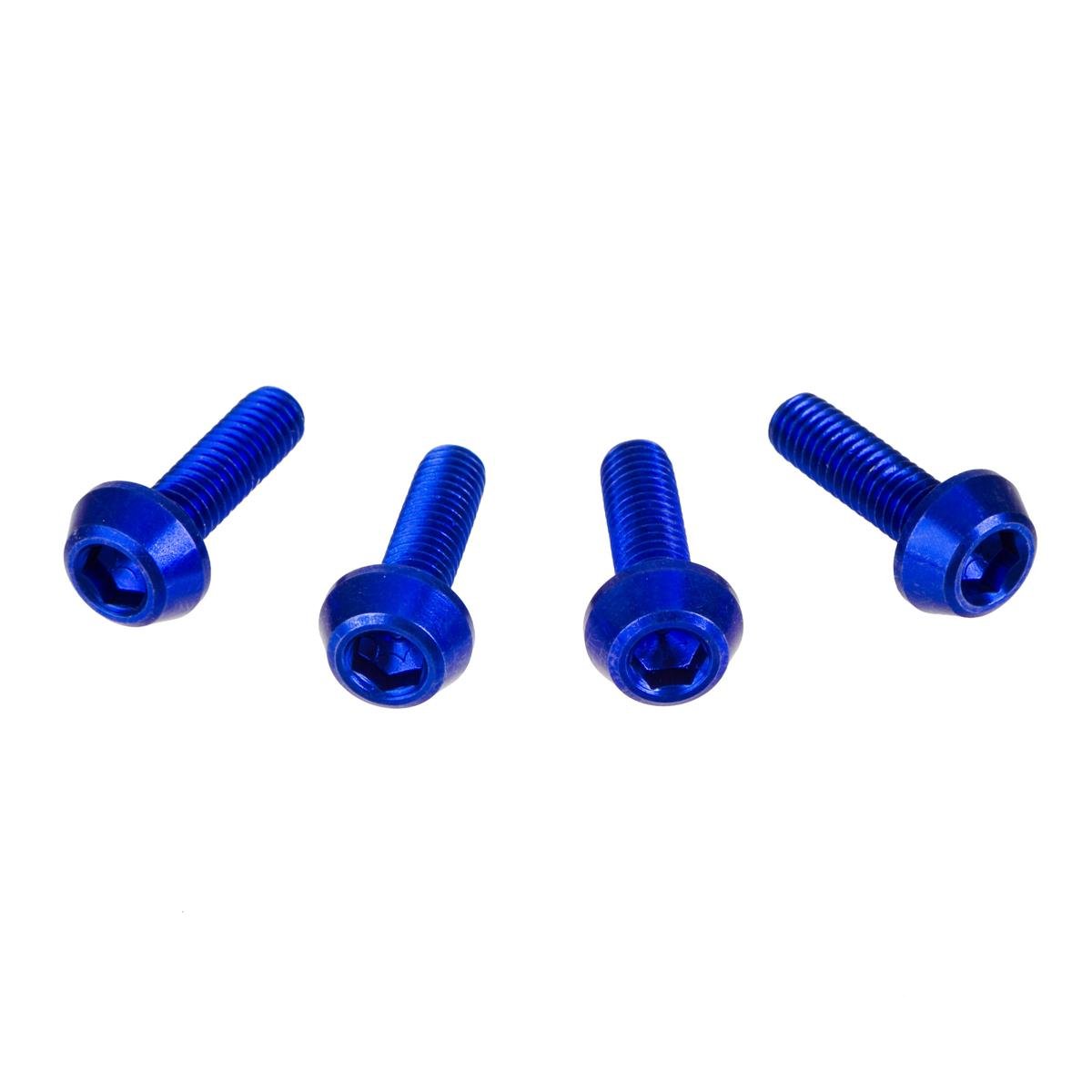 DRC Inner Hex Bolts  M6 x 20 mm, Blue, Pack of 4
