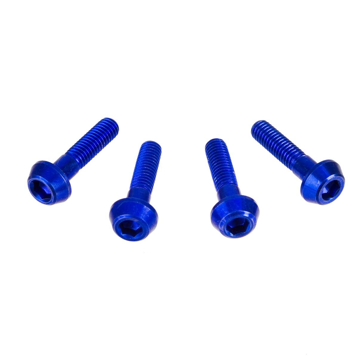DRC Inner Hex Bolts  M6 x 25 mm, Blue, Pack of 4
