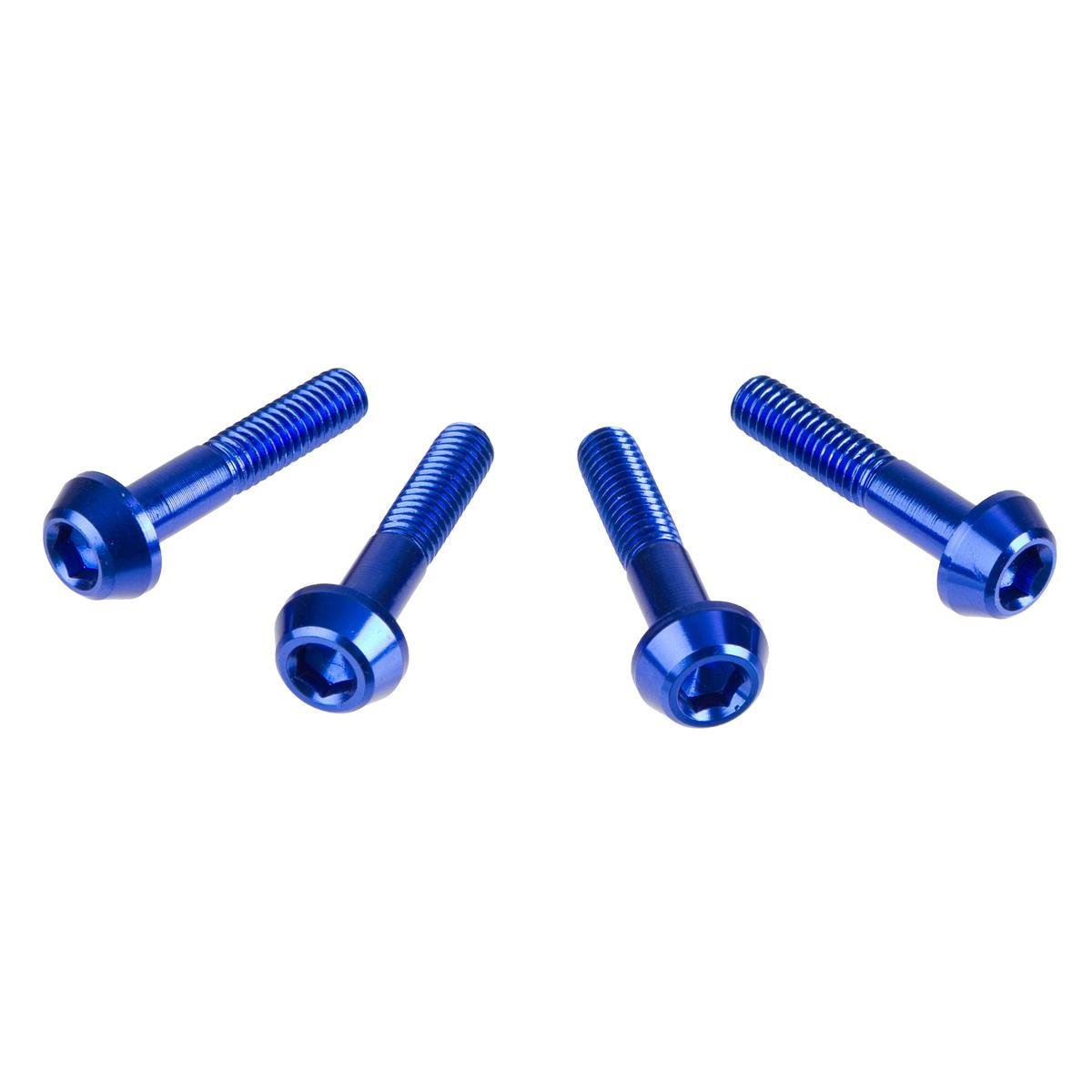 DRC Inner Hex Bolts  M6 x 30 mm, Blue, Pack of 4