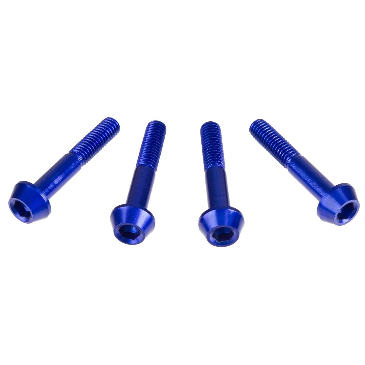 DRC Inner Hex Bolts  M6 x 35 mm, Blue, Pack of 4