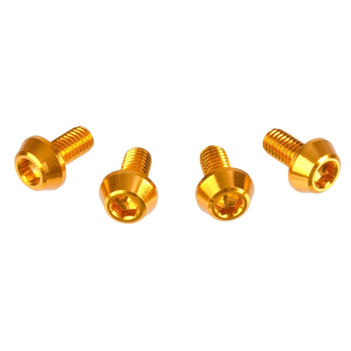 DRC Inner Hex Bolts  M6 x 12 mm, Gold, Pack of 4