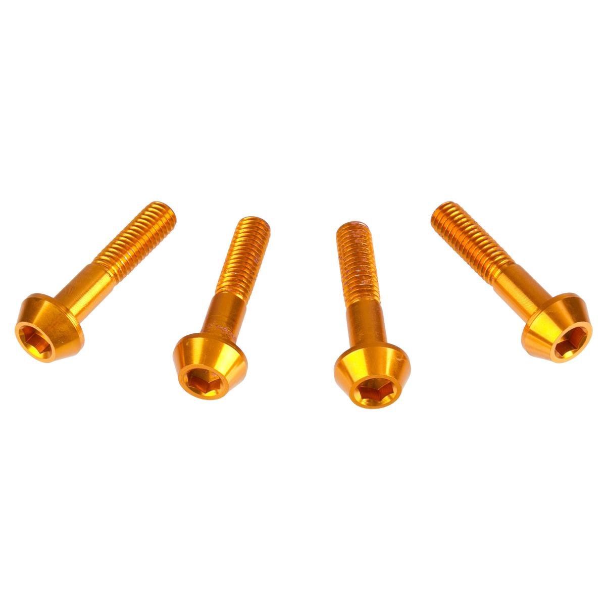 DRC Inner Hex Bolts  M6 x 30 mm, Gold, Pack of 4