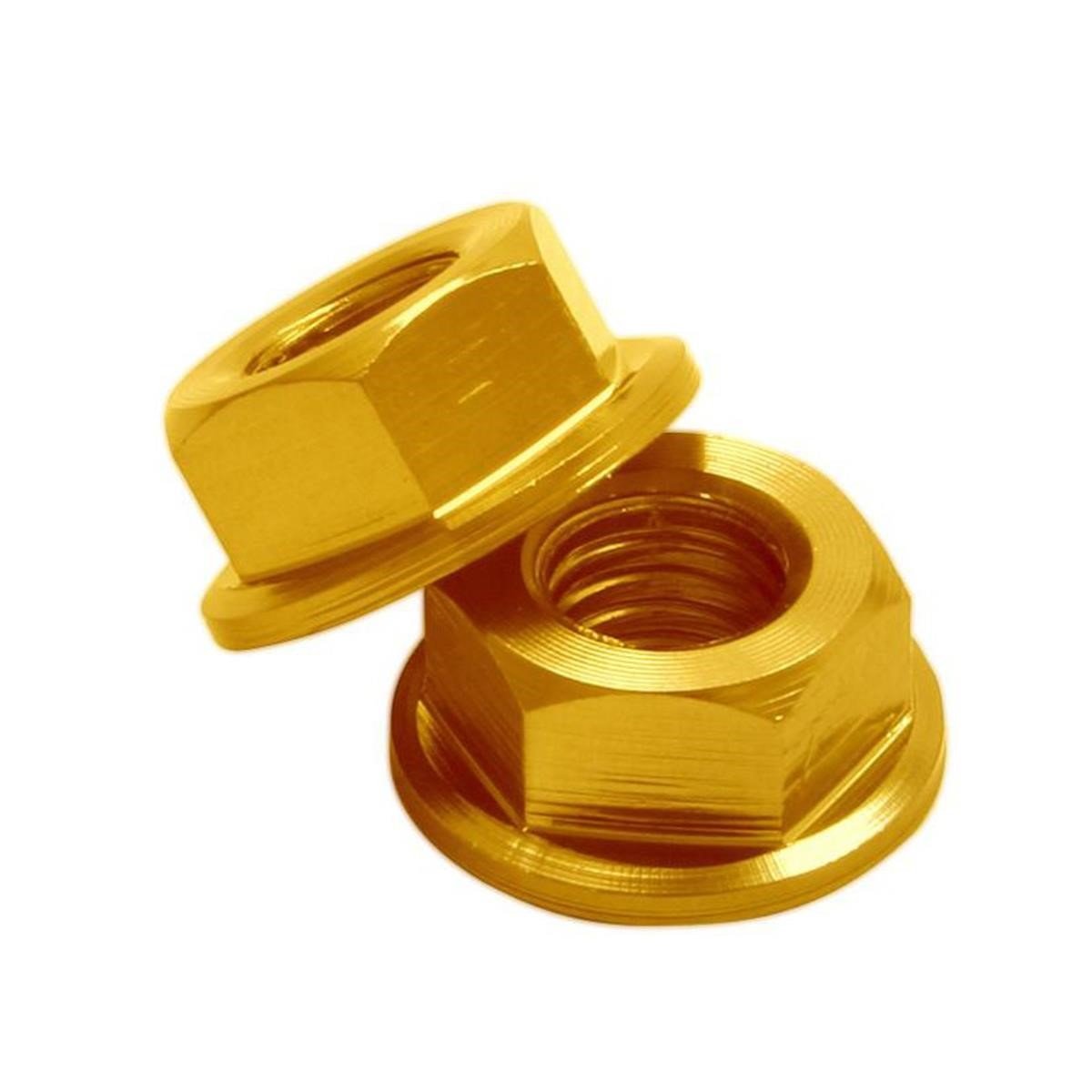 DRC Aluminium Nut  M6, Gold, 4-Pack