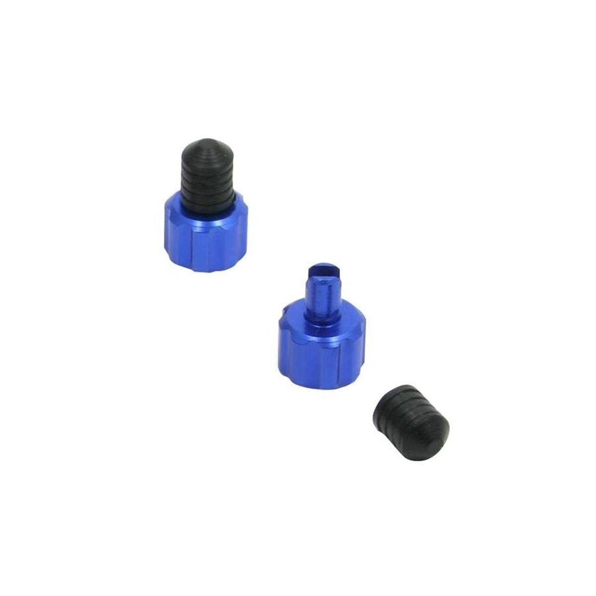 DRC Air Valve Caps  Blue, with wrench