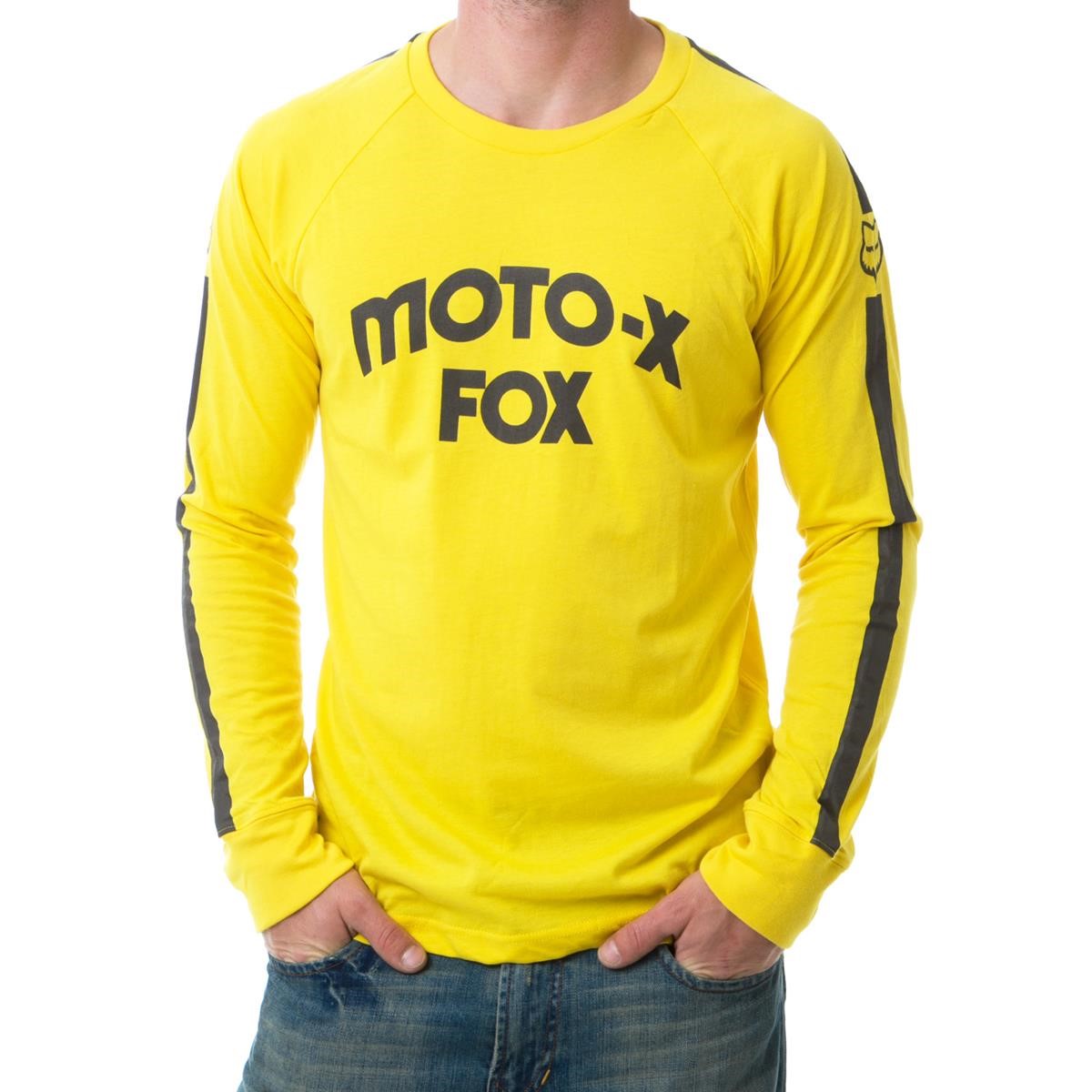Freizeit/Streetwear Bekleidung-Pullover/Longsleeves - Fox Langarmshirt Hall Of Fame Yellow