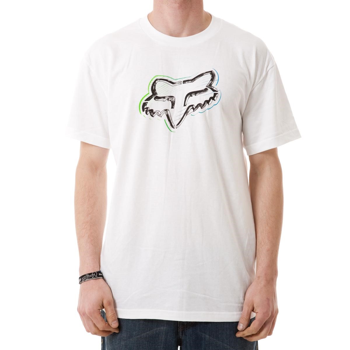 Freizeit/Streetwear Bekleidung-T-Shirts/Polos - Fox T-Shirt Moonlight White