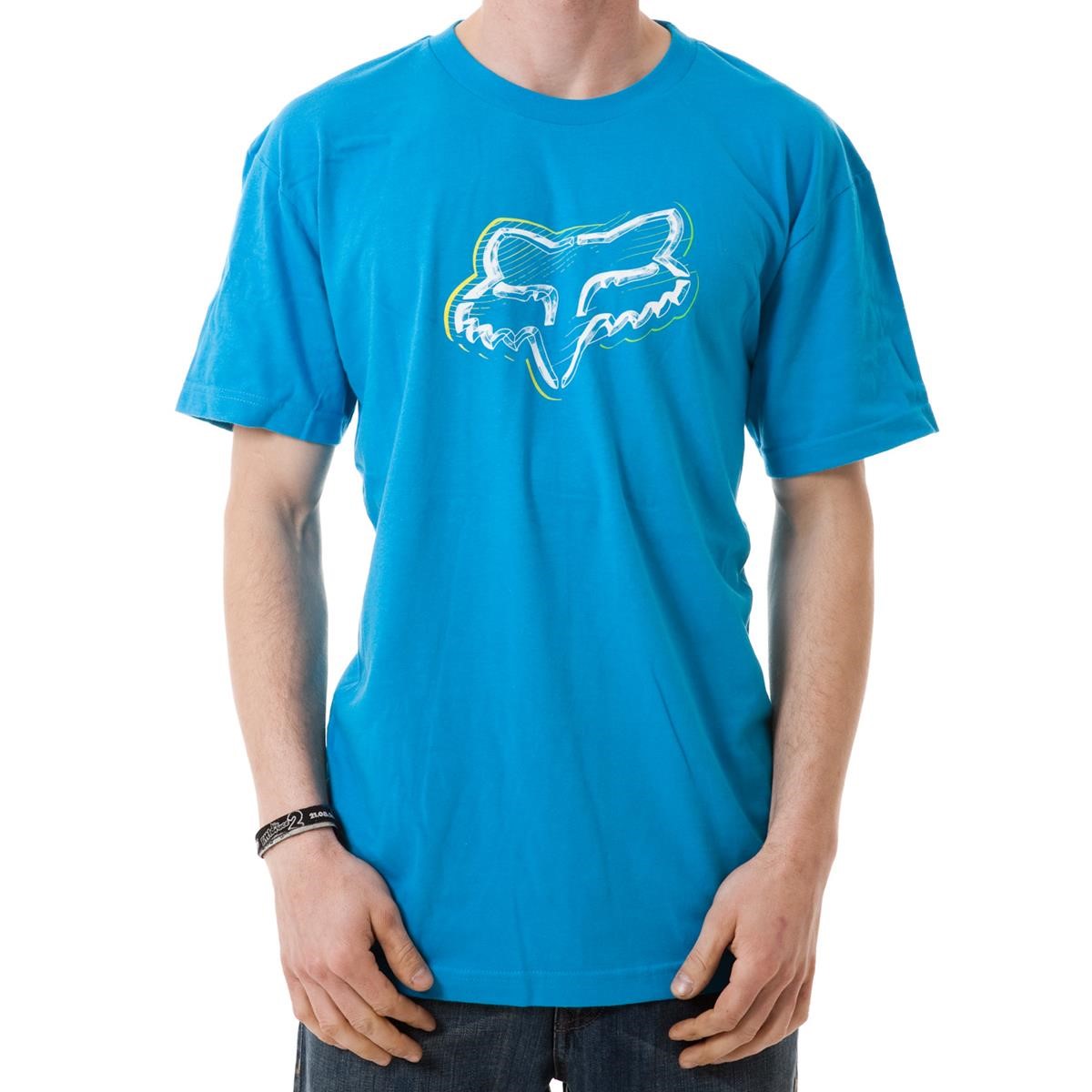 Freizeit/Streetwear Bekleidung-T-Shirts/Polos - Fox T-Shirt Moonlight Electric Blue
