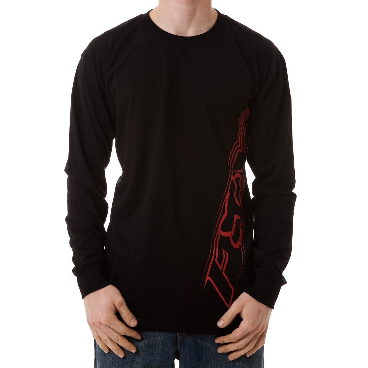 Freizeit/Streetwear Bekleidung-Pullover/Longsleeves - Fox Langarmshirt Velocity Black/Red