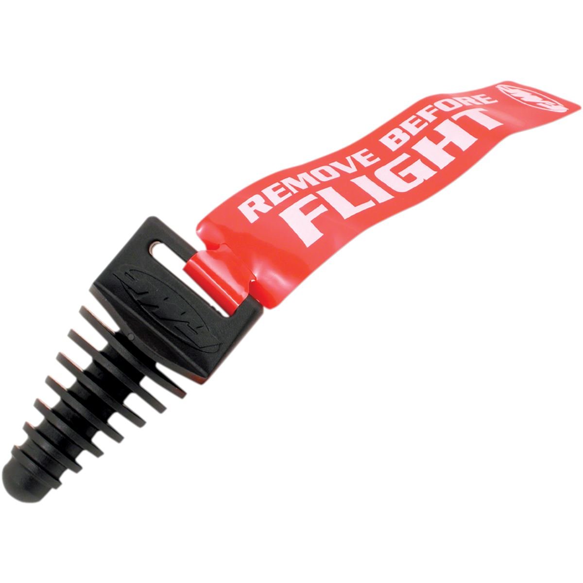 FMF Exhaust Plug  4-Stroke, Black/Red