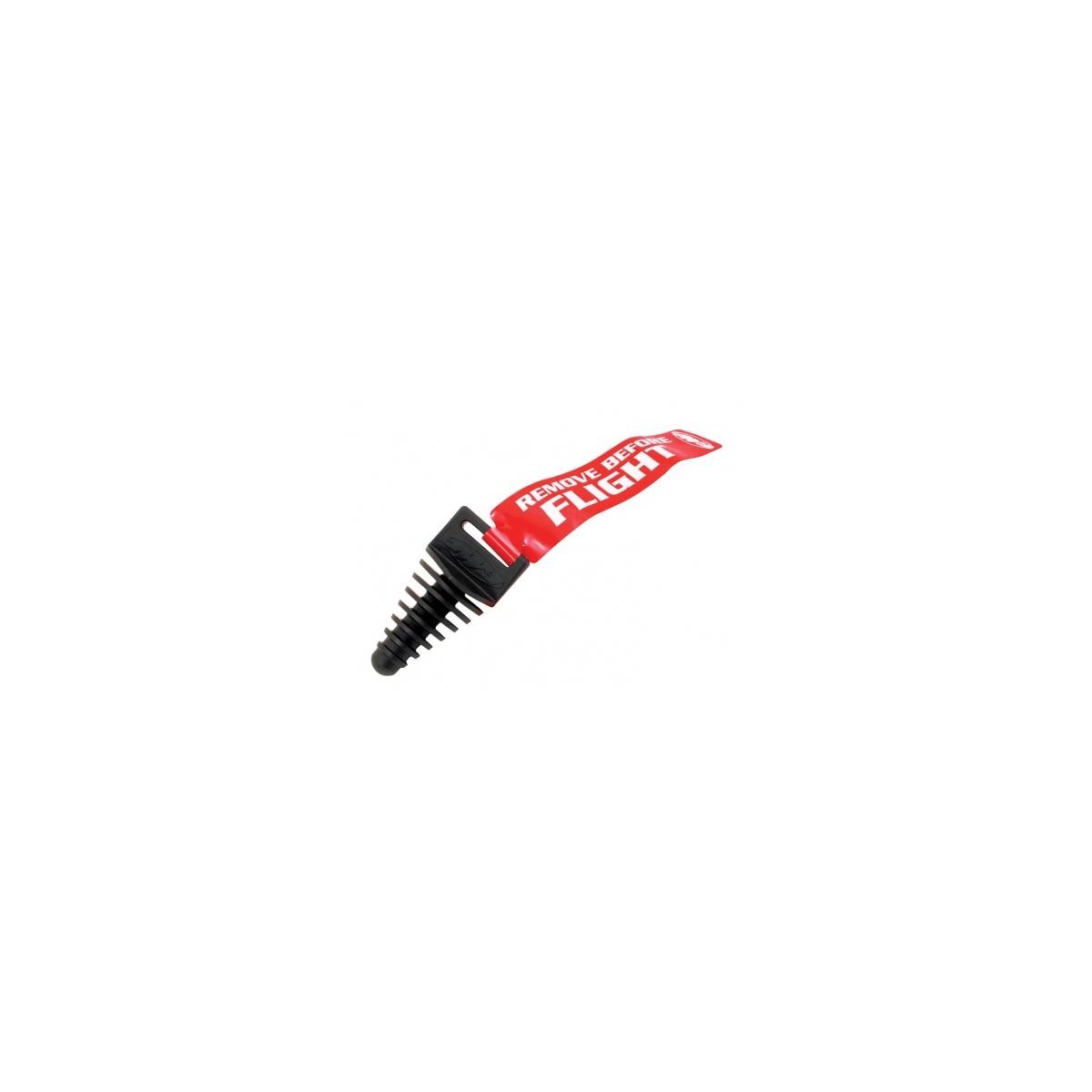 FMF Exhaust Plug  2-Stroke, Black/Red