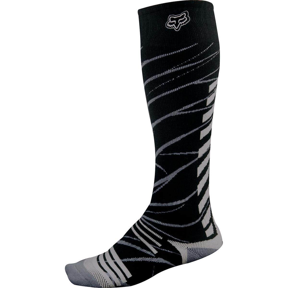 Motocross/MTB Bekleidung-Funktionsunterwäsche - Fox MX Socken Coolmax Dick, Black/Grey