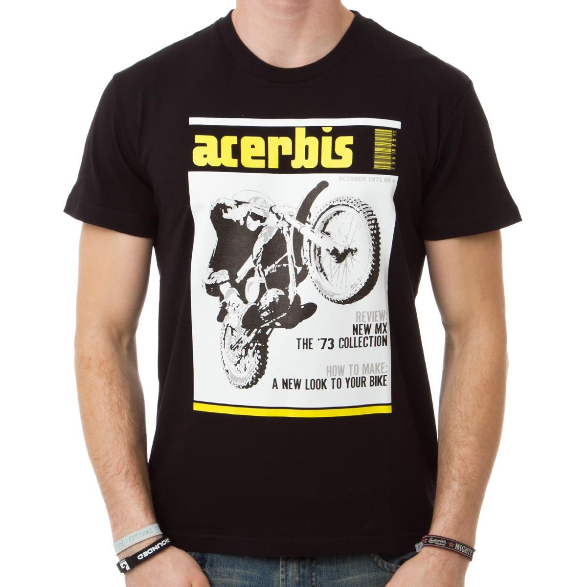 Freizeit/Streetwear Bekleidung-T-Shirts/Polos - Acerbis T-Shirt Review Black