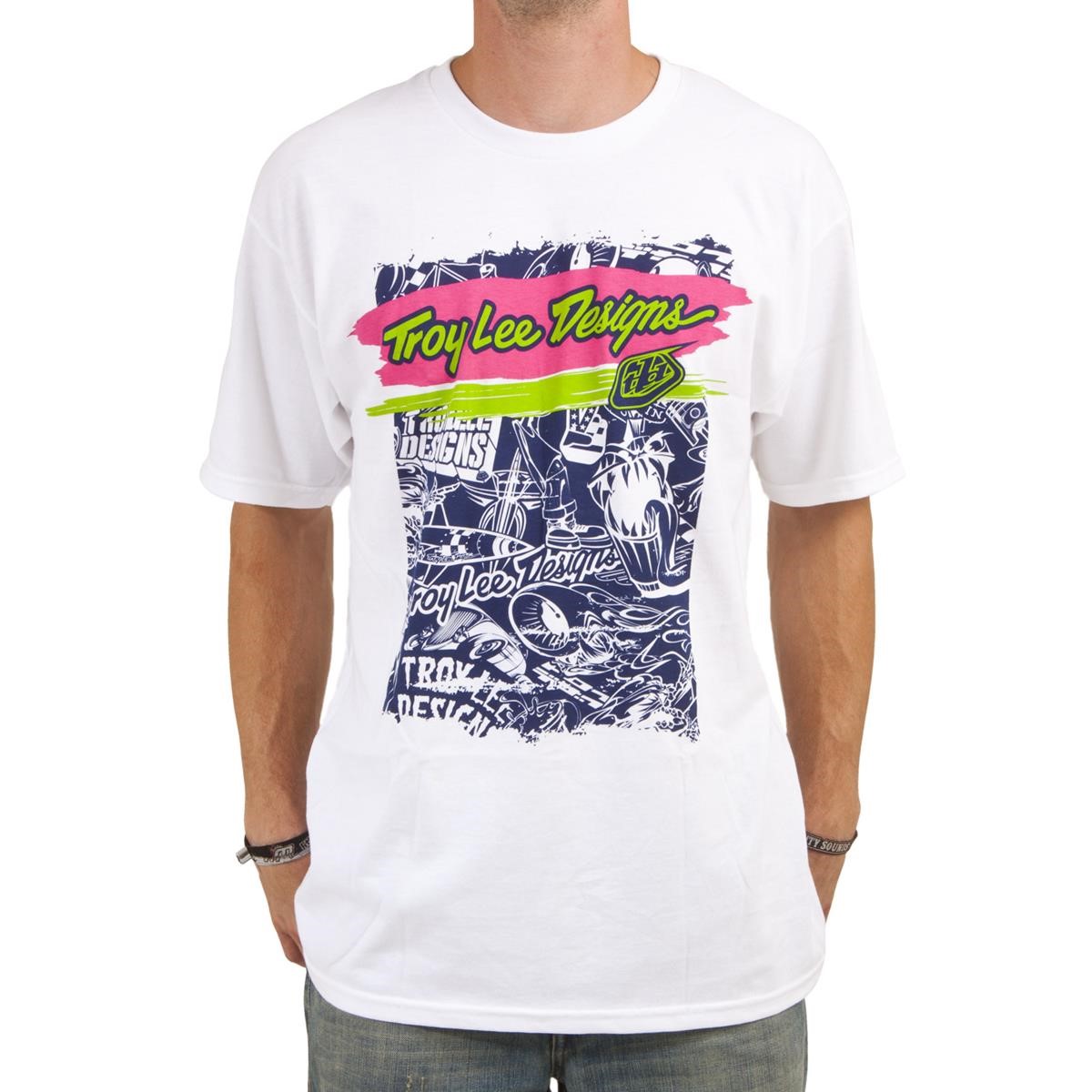 Freizeit/Streetwear Bekleidung-T-Shirts/Polos - Troy Lee Designs T-Shirt Stroker White