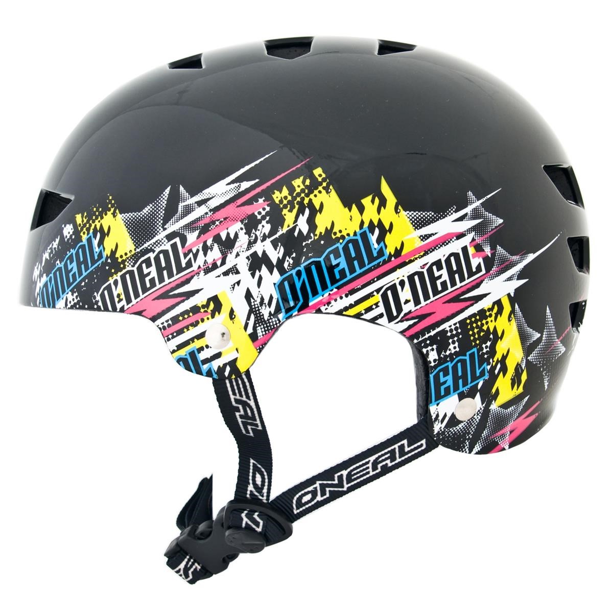 Motocross/MTB Schutzbekleidung-MTB Helme - O Neal Helm Dirt Lid Evo Distortion - Black/Neon