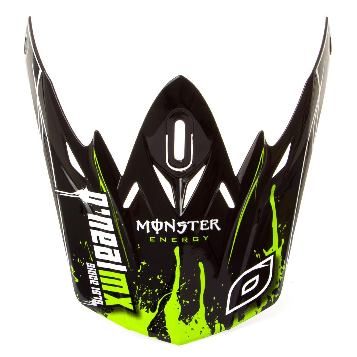 Motocross/MTB Schutzbekleidung-Zubehör/Ersatzteil Schutzbekleidung - O Neal Helmschild 712 Monster - Black/Green