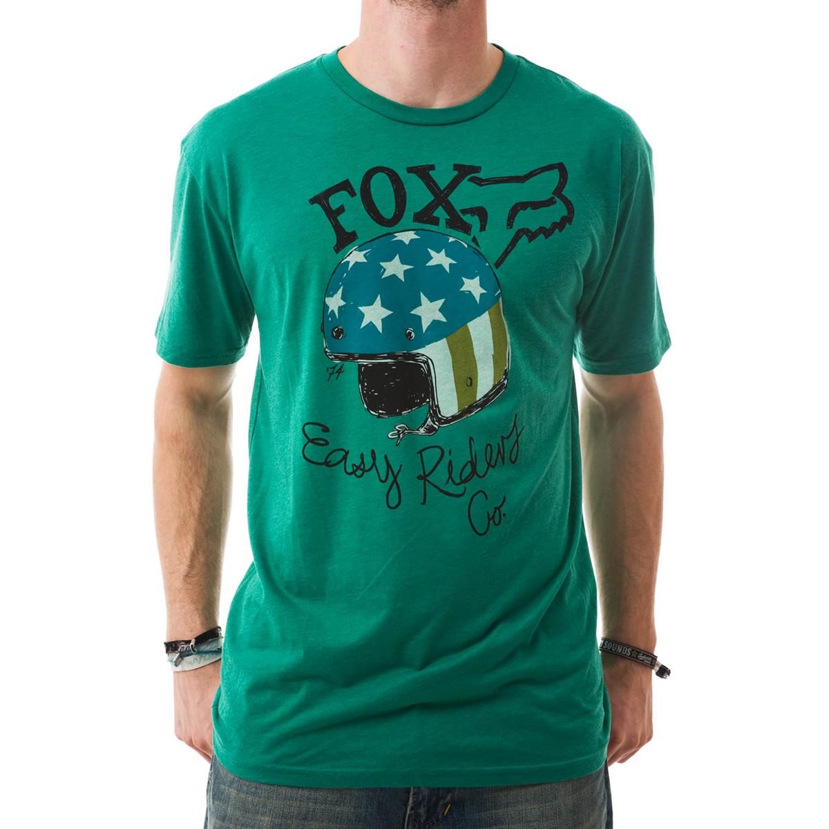 Freizeit/Streetwear Bekleidung-T-Shirts/Polos - Fox T-Shirt Easy Riders Emerald
