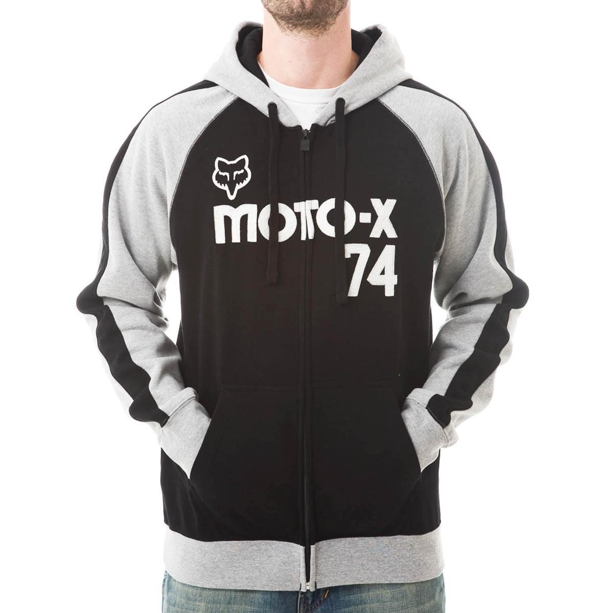 Freizeit/Streetwear Bekleidung-Hoodies - Fox Zip Hoody Moto-X Classic Combo Black