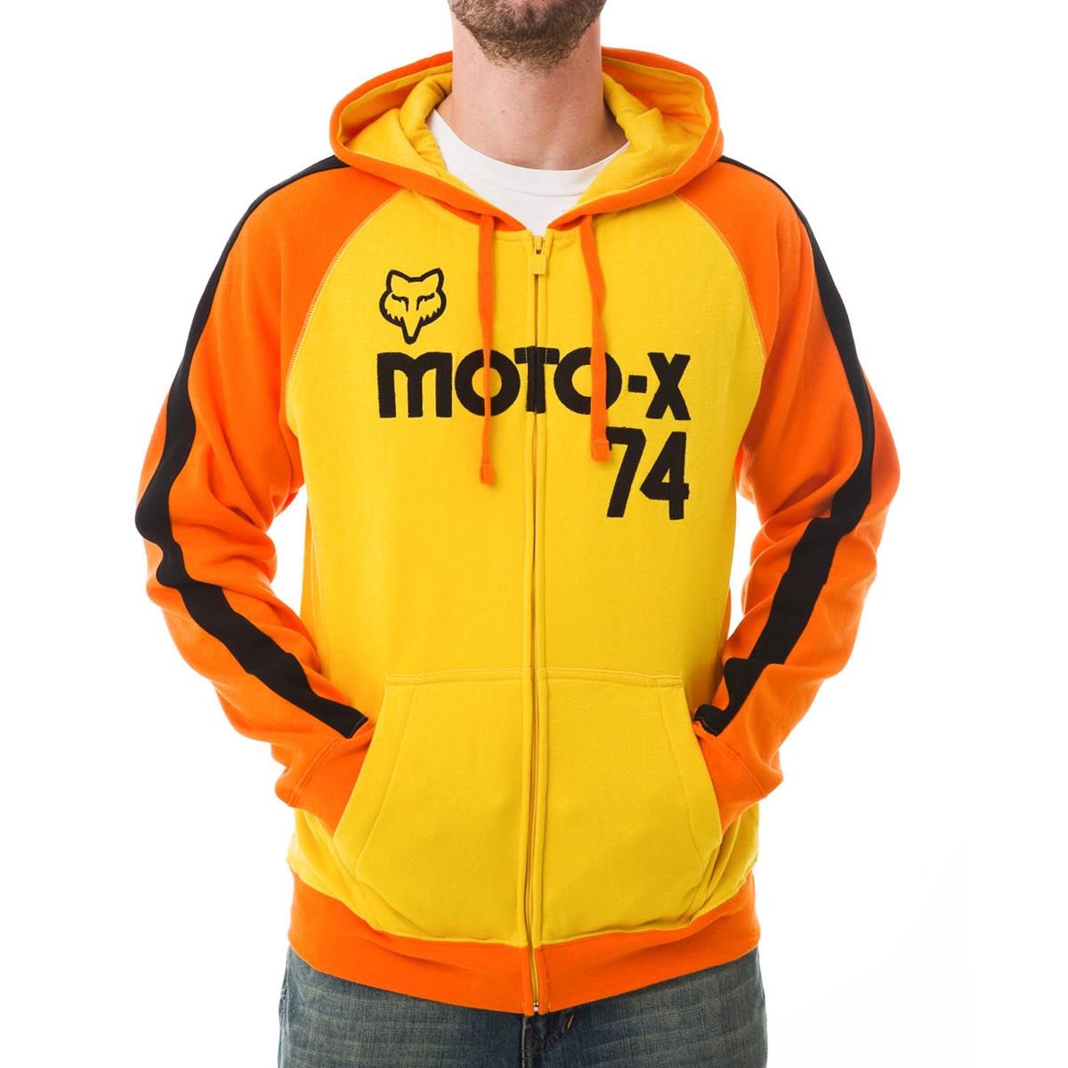 Freizeit/Streetwear Bekleidung-Hoodies - Fox Zip Hoody Moto-X Classic Combo Gold