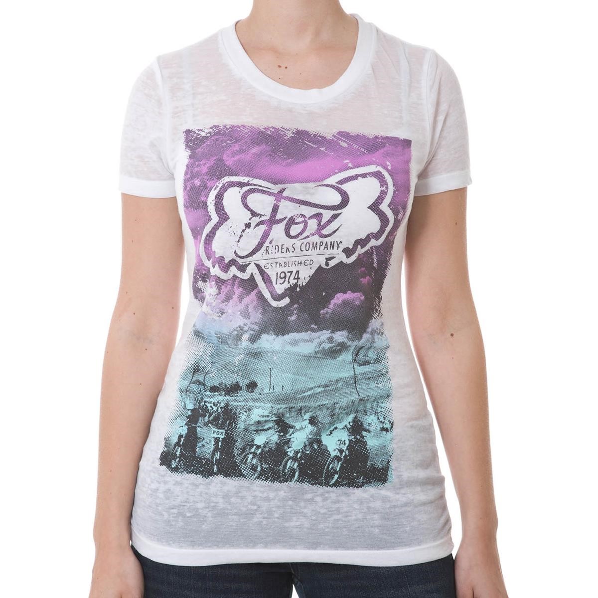 Freizeit/Streetwear Bekleidung-T-Shirts/Polos - Fox Girls Crew Neck T-Shirt Agility White