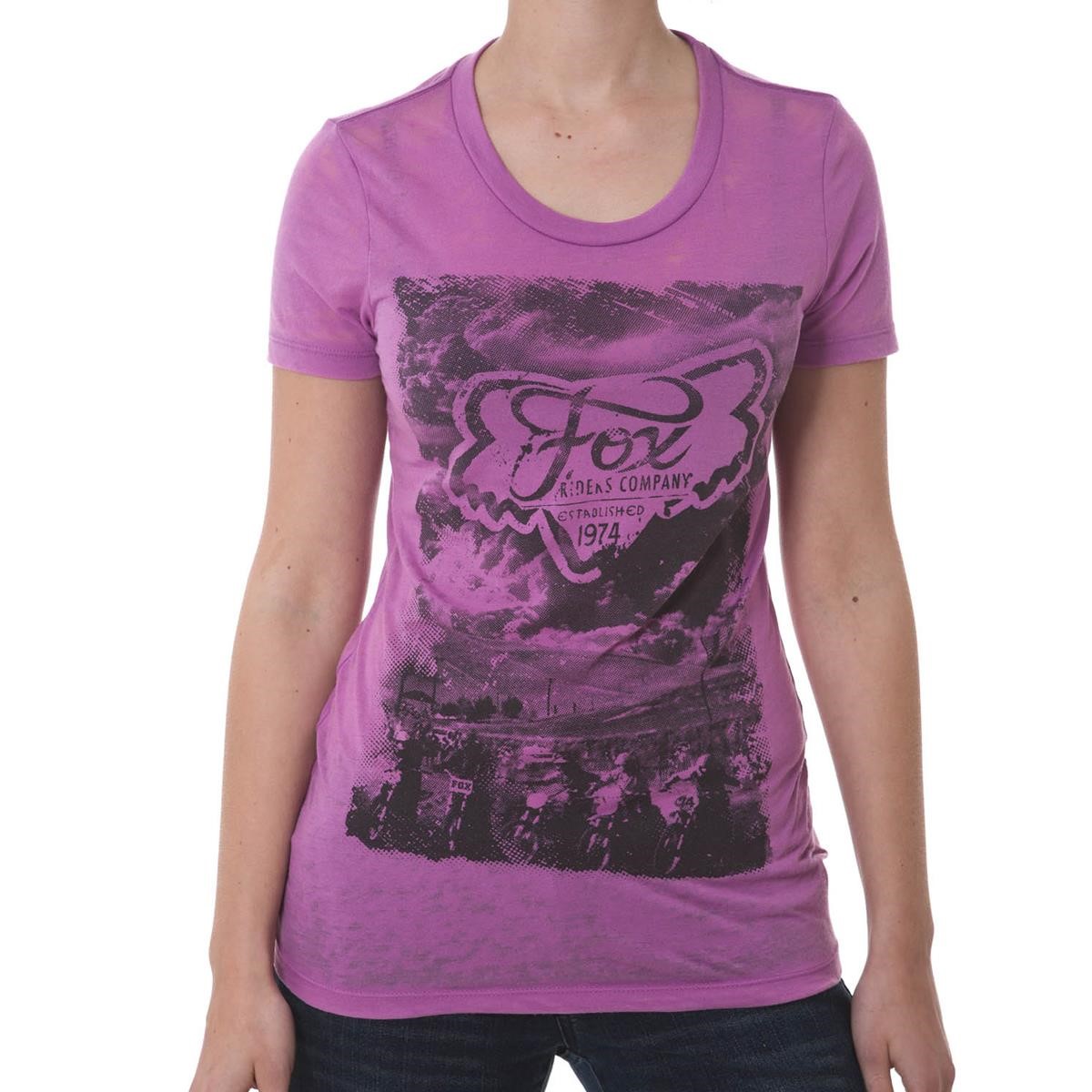 Freizeit/Streetwear Bekleidung-T-Shirts/Polos - Fox Girls Crew Neck T-Shirt Agility Lilac