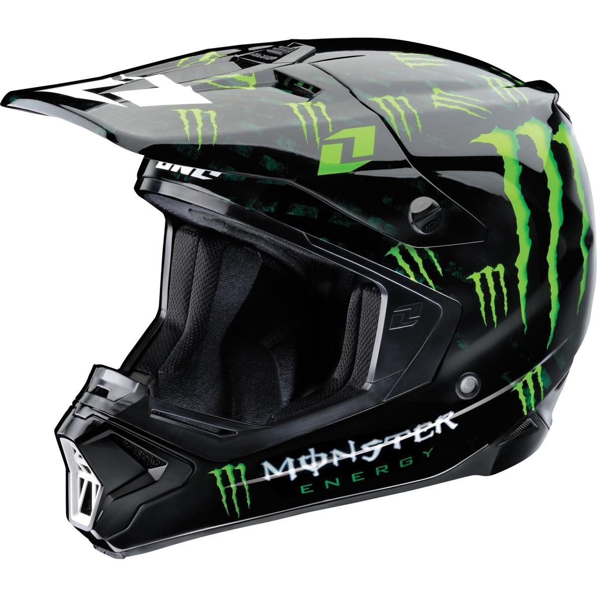 Motocross/MTB Schutzbekleidung-MX Helme - One Industries Helm Gamma Monster - Black