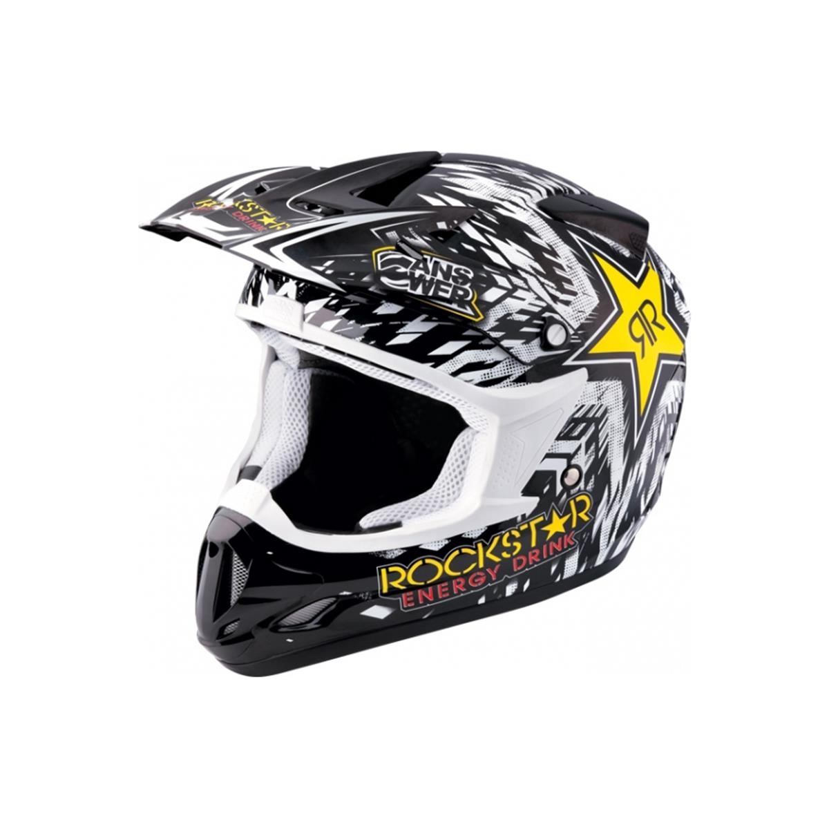 Motocross/MTB Schutzbekleidung-MX Helme - Answer Racing Helm Rockstar Comet - Black