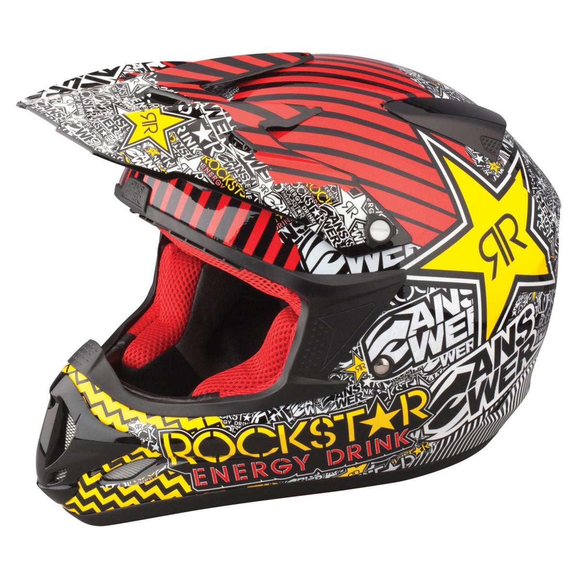 Motocross/MTB Schutzbekleidung-MX Helme - Answer Racing Helm Rockstar Comet - Red
