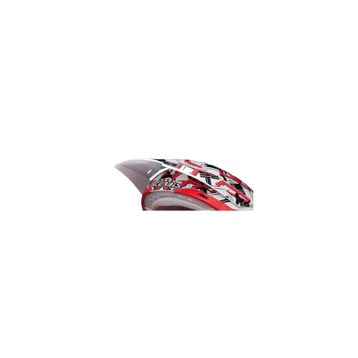 Acerbis Helmet Visor On Way Vertigo - White/Red