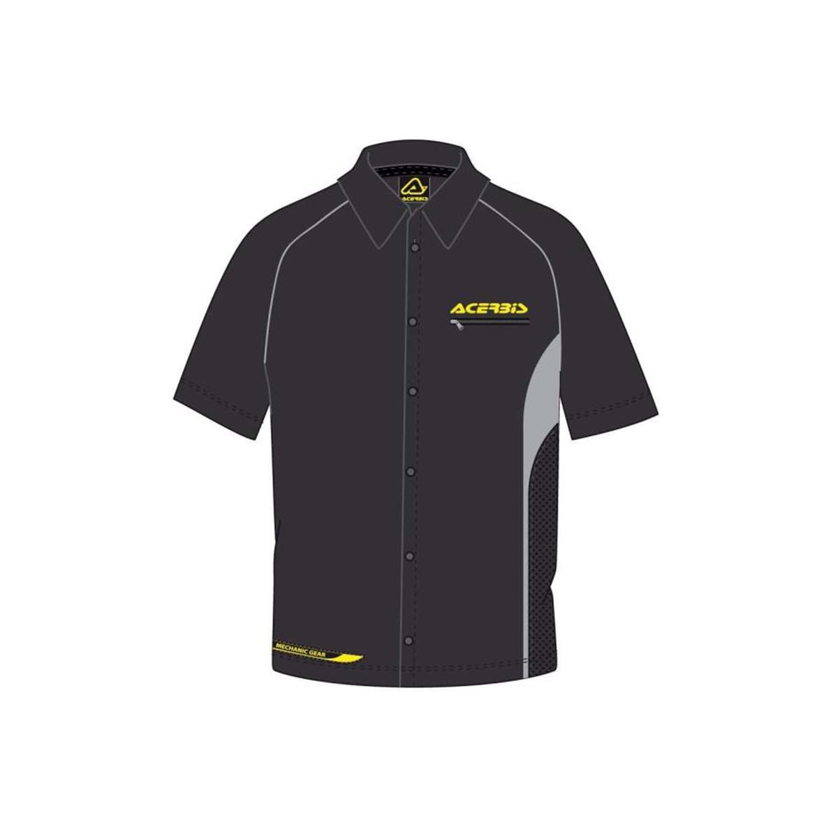 Freizeit/Streetwear Bekleidung-Hemden - Acerbis Kurzarmhemd Mechaniker Black