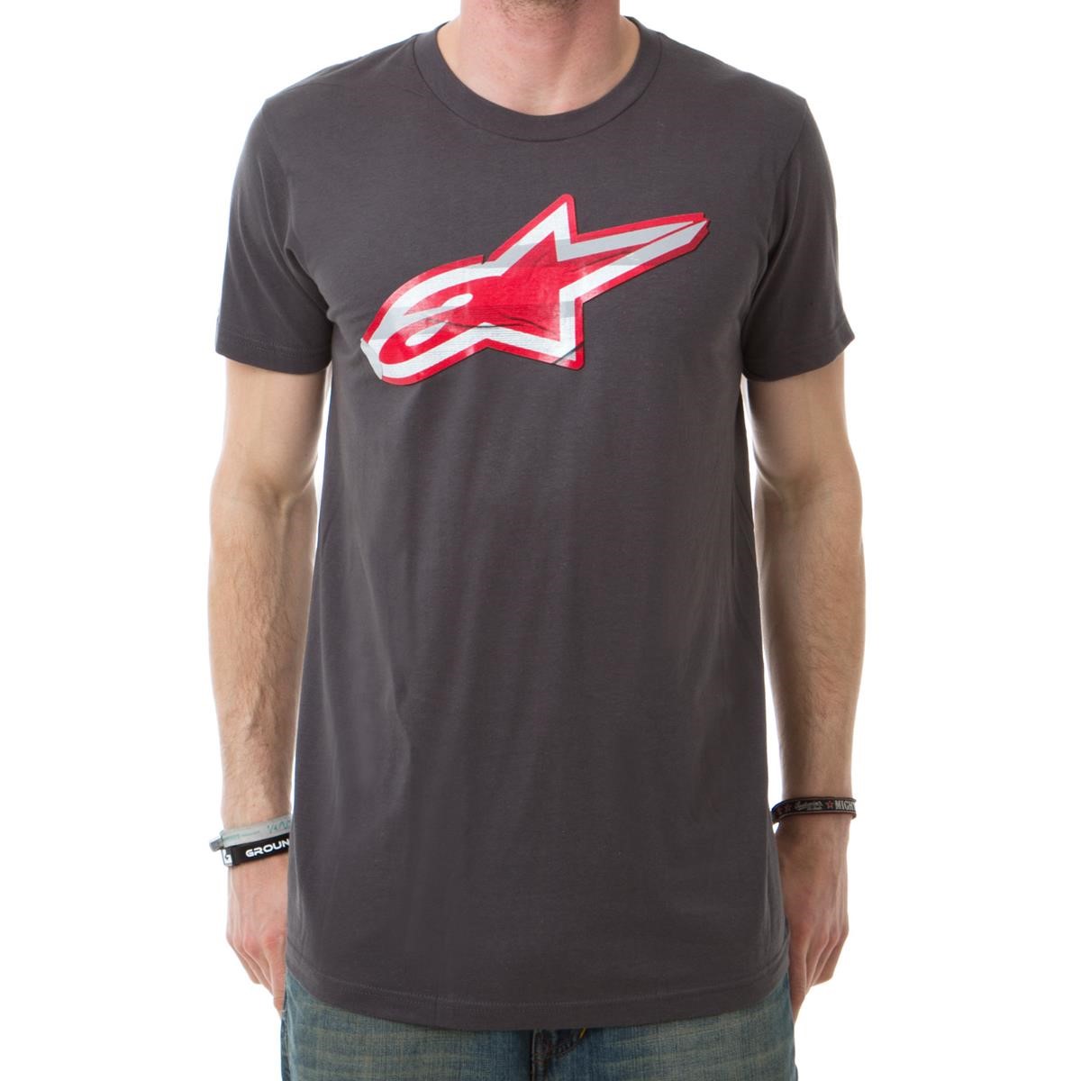 Freizeit/Streetwear Bekleidung-T-Shirts/Polos - Alpinestars T-Shirt Sticky Charcoal