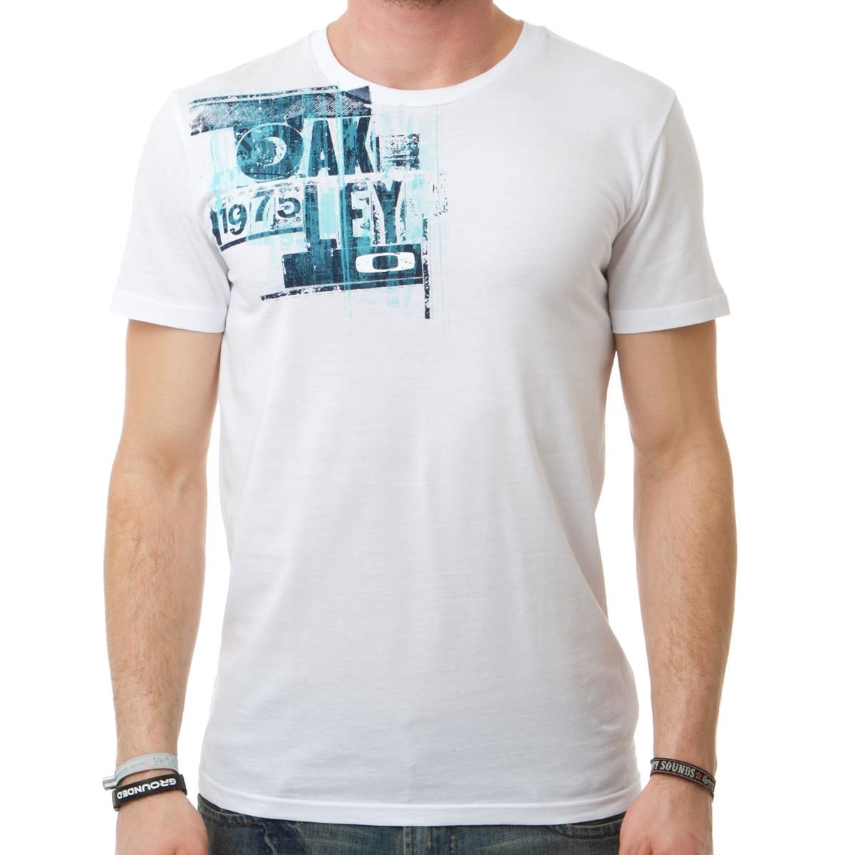 Freizeit/Streetwear Bekleidung-T-Shirts/Polos - Oakley T-Shirt Drag Race White