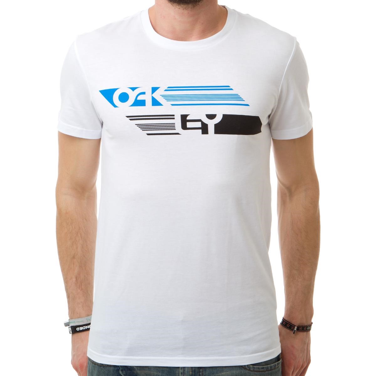 Freizeit/Streetwear Bekleidung-T-Shirts/Polos - Oakley T-Shirt Flip White