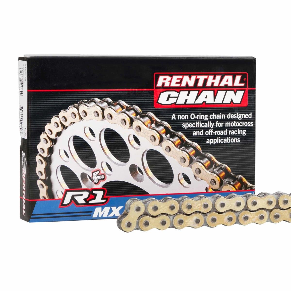 Renthal Chain R1 Gold Non-O-Ring, 520 Pitch