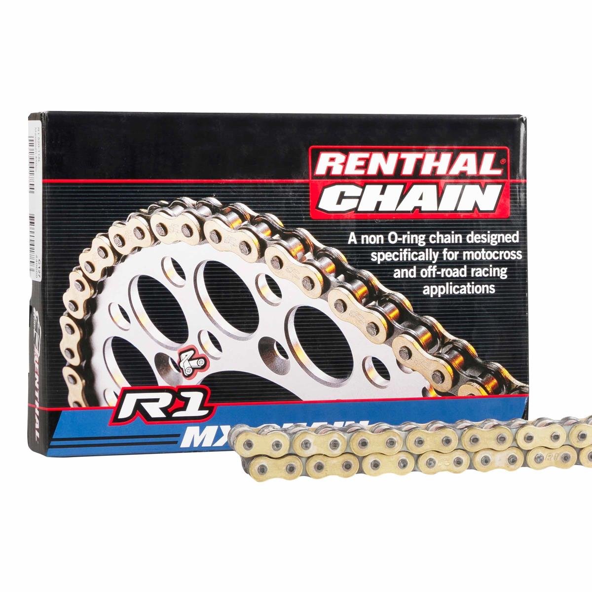 Renthal Chain R1 Gold Non-O-Ring, 428 Pitch