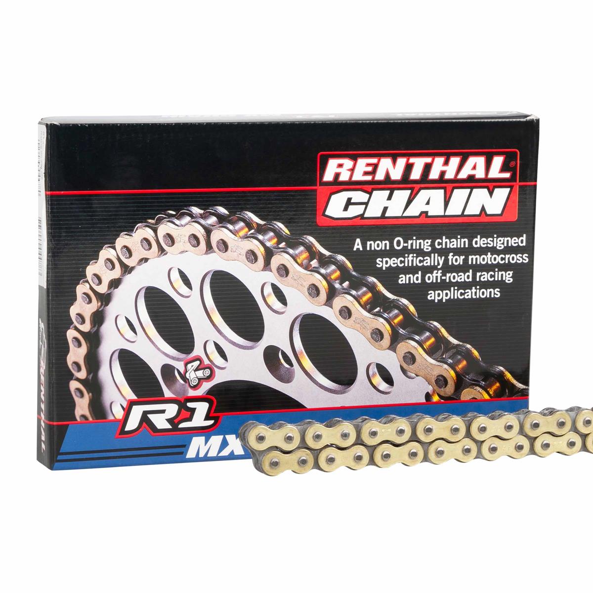 Renthal Chain R1 Gold Non-O-Ring, 420er Pitch | Maciag Offroad