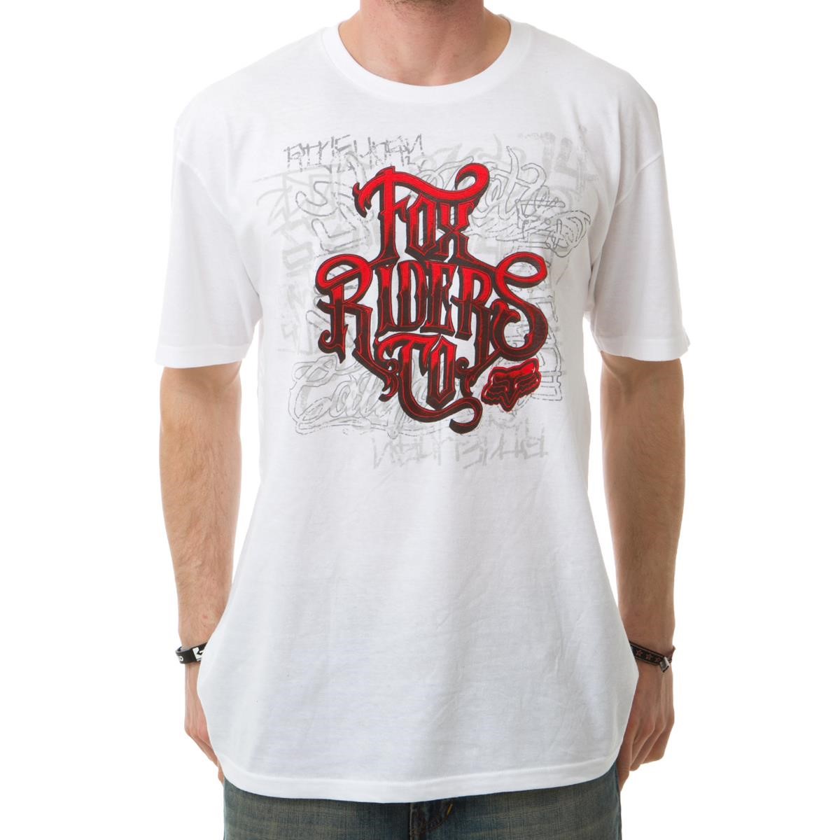 Freizeit/Streetwear Bekleidung-T-Shirts/Polos - Fox T-Shirt Feedback White