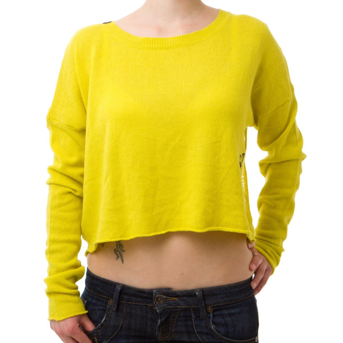 Freizeit/Streetwear Bekleidung-Pullover/Longsleeves - Fox Girls Crop Pullover Wild Weekend Lemonade