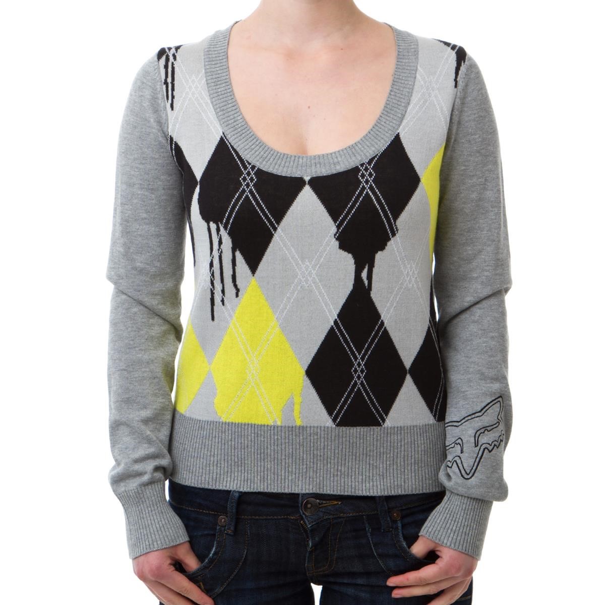 Freizeit/Streetwear Bekleidung-Pullover/Longsleeves - Fox Girls Crop Pullover Absent Heather Graphite