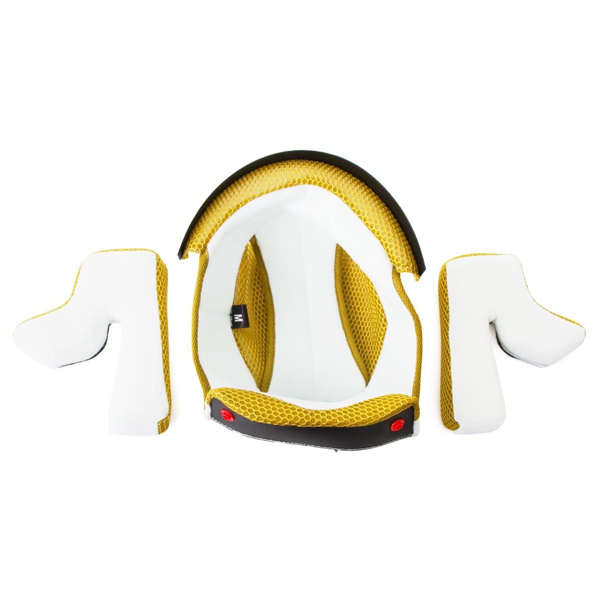 Acerbis Helmet Lining/Cheek Pads X-Fiber White/Gold