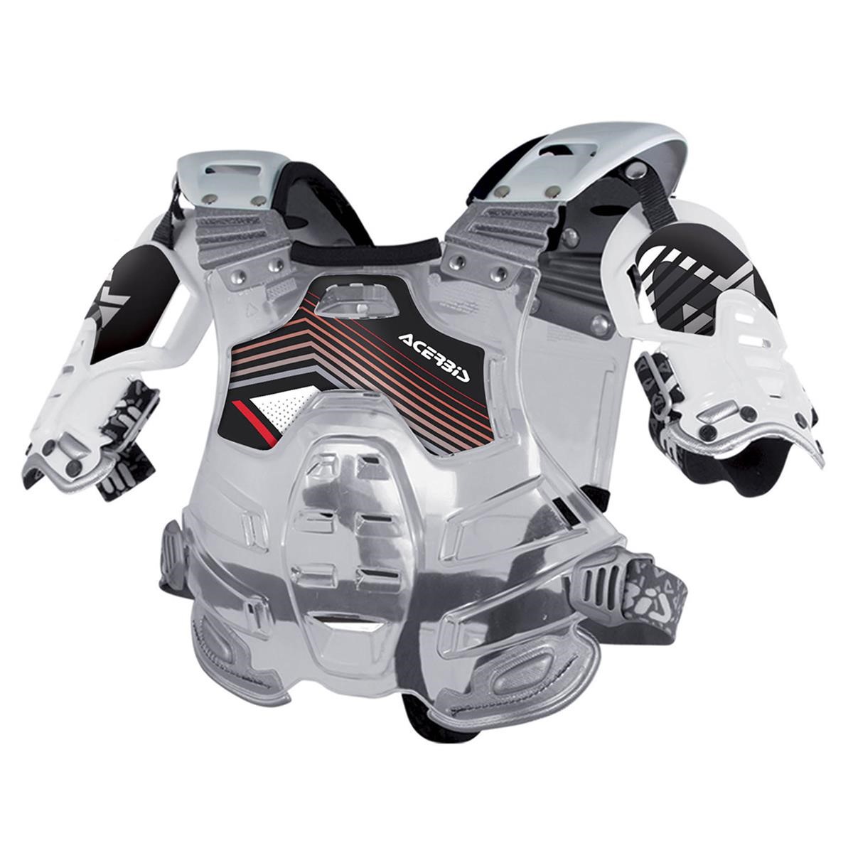 Acerbis Chest Protector Bomber Clear/White