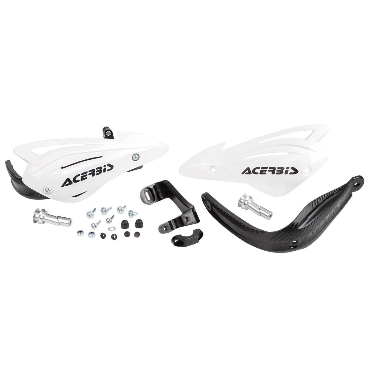 Acerbis Handguards Tri Fit White, Incl. Mounting Kit