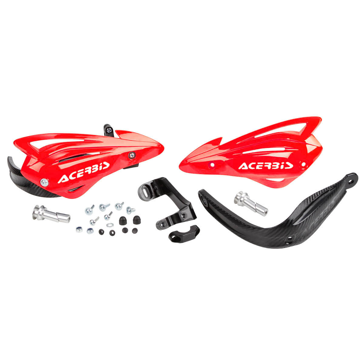 Acerbis Handguards Tri Fit Red, Incl. Mounting Kit