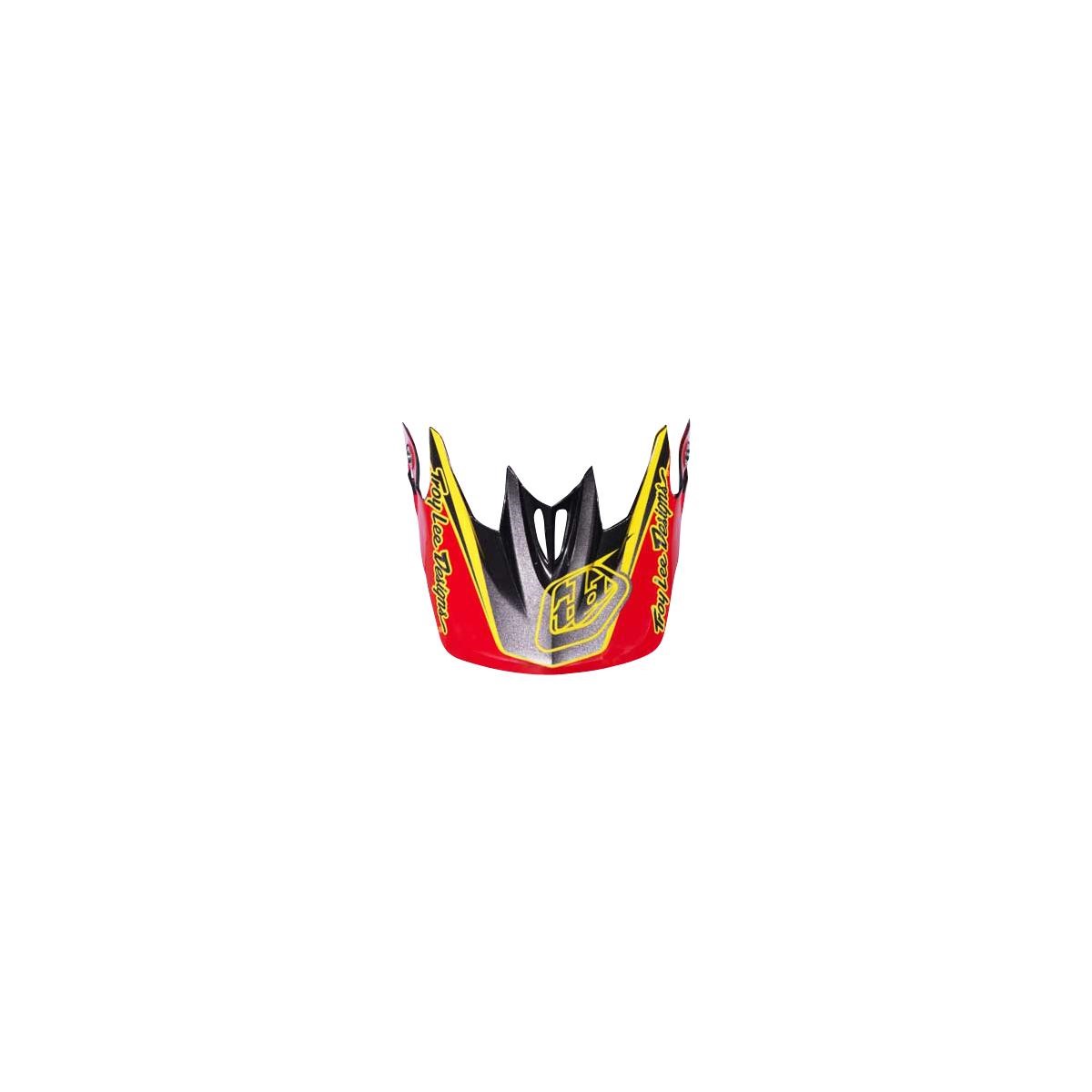 Troy Lee Designs Visor D3 Mirage Red/Yellow