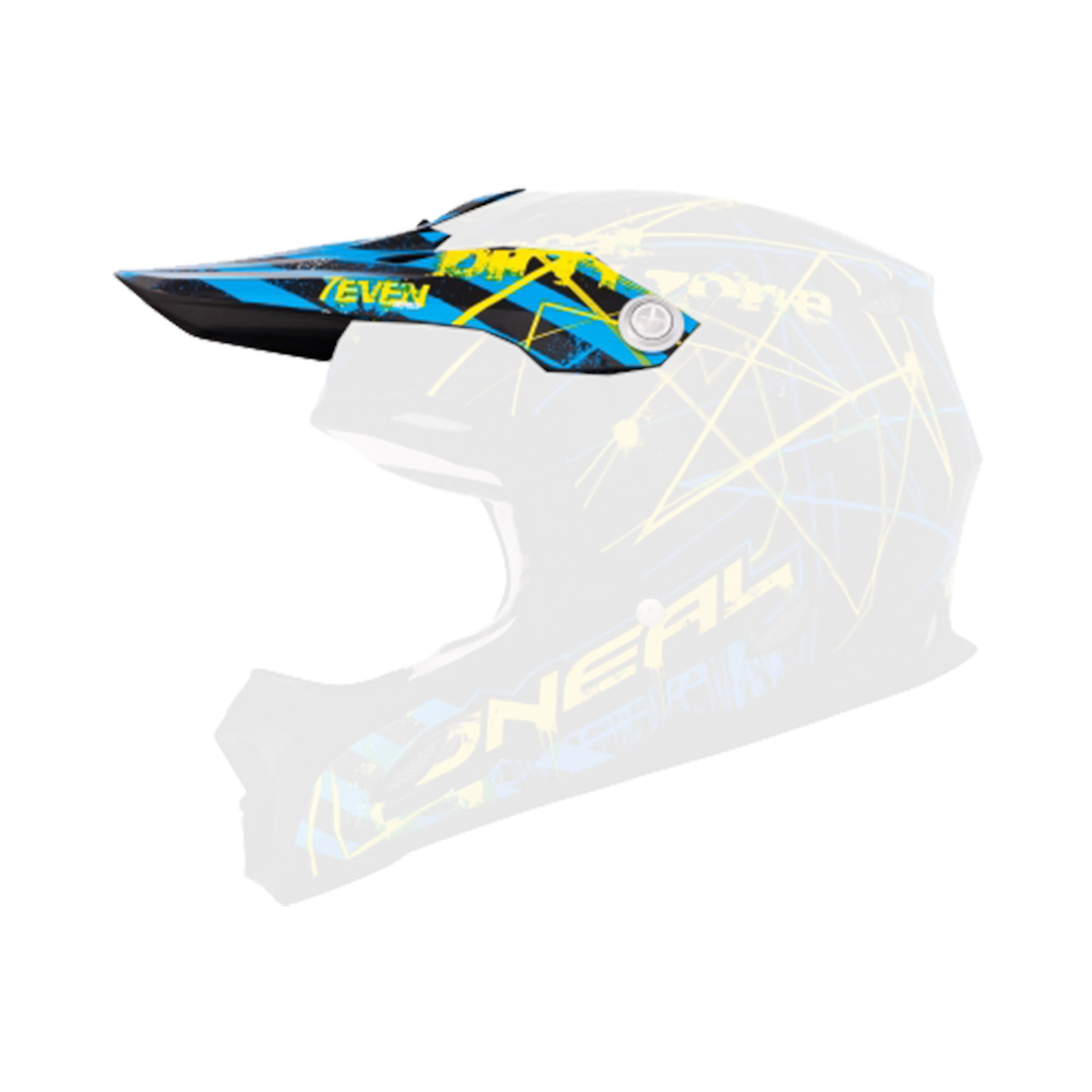 O'Neal Helmet Visor 712 Synapse - Black/Blue/Yellow