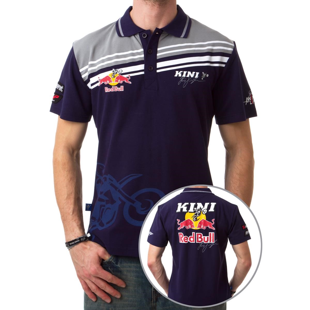 Kini Red Bull Poloshirt Team Navy/Grey